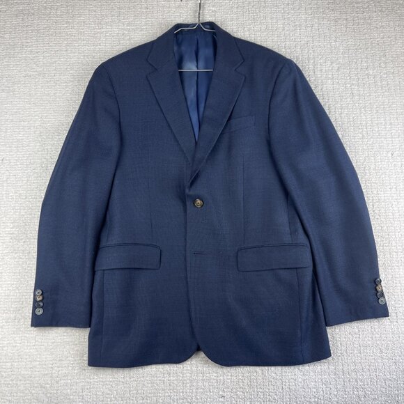 SAND Copenhagen Navy Blazer Zignone Cashmere/Wool Italy Made Mens US 42 EU 52 - Picture 1 of 16